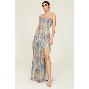 Liv Foster Floral Cutout Dress Gown Size 8.